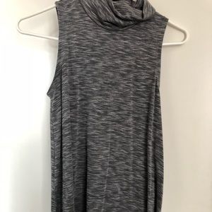 Gray Turtle Neck Tank